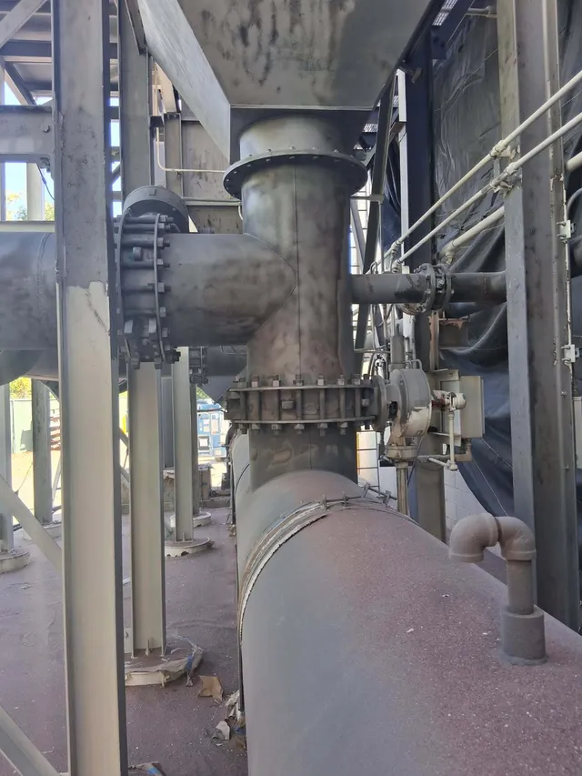 Heat exchanger ductwork blasted and coated with heat resistant coating