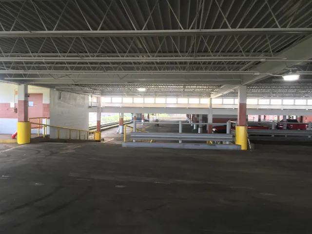 Parking garage blast and repaint — completed blast and repaint