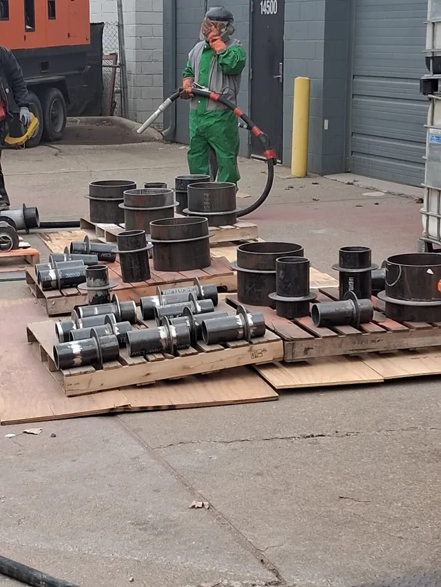 Mobile Blasting: Removing Mill Scale for Pipe Manufacturer